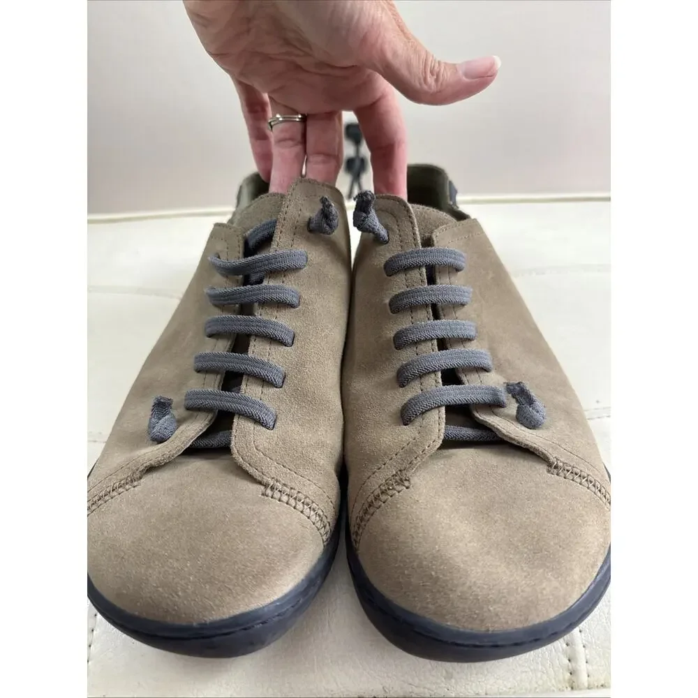 Camper Women's Peu Cami Brown Taupe Nubuck Barefoot Shoes Comfort Xclnt 41 - Picture 1 of 6